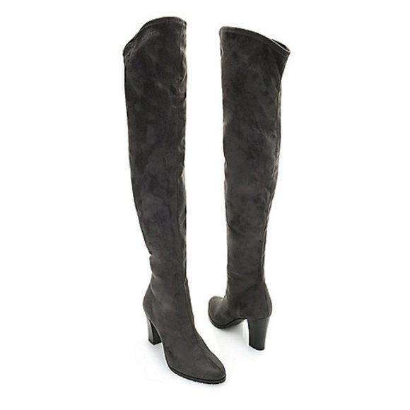 ⭐️HOST PICK⭐️ RAPISARDI RON WHITE Tammy Eco Stretch Ankle-high Boots Grey Suede - Picture 7 of 7